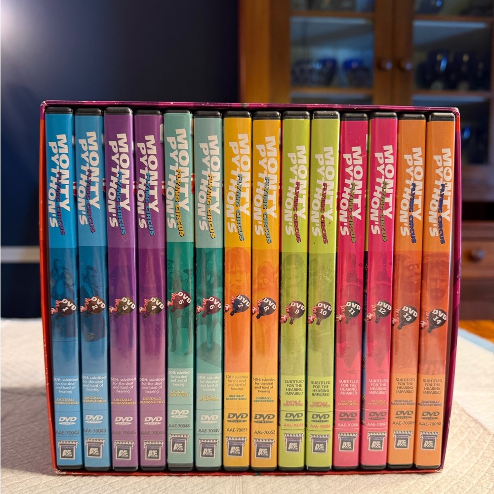 The complete 14 DVD set of the Monty Python Flying Circus, new.